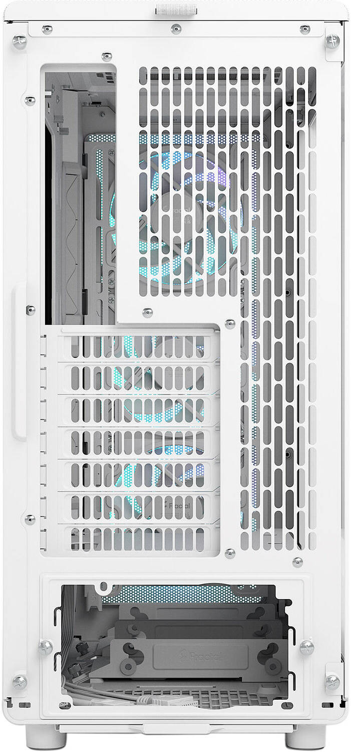 Fractal Epoch Mid-Tower Computer Case, 3x 120 mm Momentum Fans, Up to 360mm Radiator & 6x Fan Support, Steel & Tempered Glass Side Panels, Cable Routing, White TG RGB Clear | FD-C-EPO1A-05 thumbnail 5