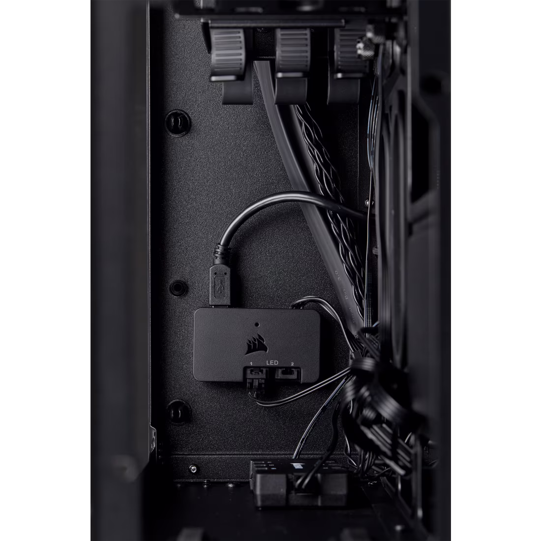 Corsair 280X Crystal RGB Tempered Glass Micro ATX PC Case, Black | CC-9011135-WW thumbnail 12