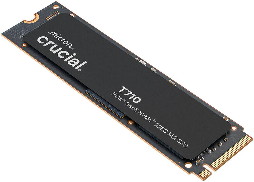 Crucial T710 Internal SSD, 4TB Capacity, M.2 2280 Form Factor, NVMe PCIe Gen 5 x4 Interface, 13800 MB/s Sequential Write & 14500 MB/s Sequential Read | CT4000T710SSD8 thumbnail 2