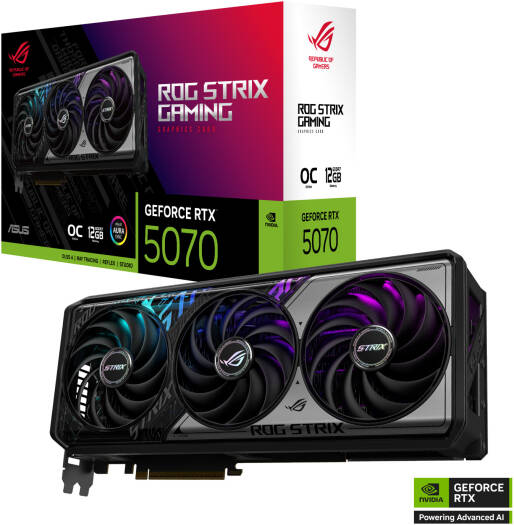 ASUS ROG Strix GeForce RTX 5070 12GB GDDR7 Graphics Card | 90YV0M81-M0NA00 - Image 1