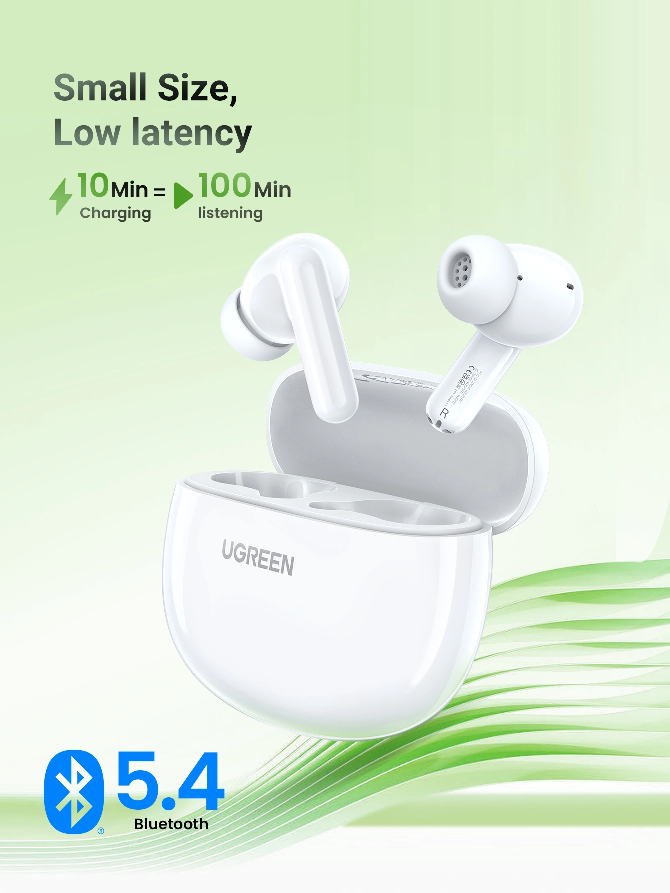 UGREEN HITUNE P3 TRUE WIRELESS EARBUDS WHITE thumbnail 2