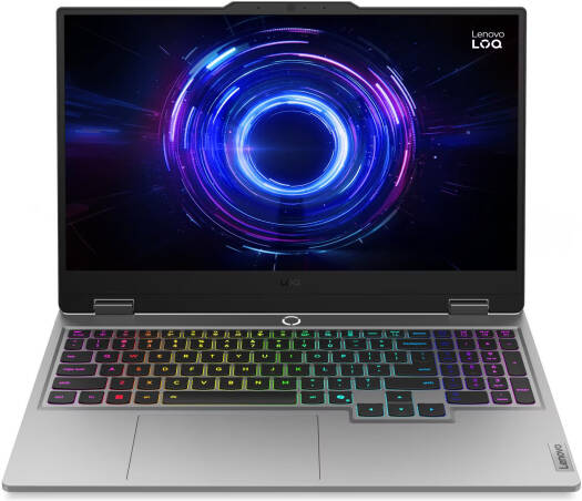 Lenovo LOQ 15IRX10 Gaming Laptop, 15.6" FHD IPS 144Hz Display, Intel Core i7-13650HX, 16GB RAM, 512GB SSD, GeForce RTX 5060 8GB GPU, White English K/B, Win11, Luna Grey | 83JE002LUS - Image 1