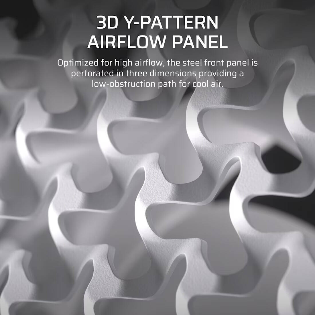 Corsair FRAME 5000D RS ARGB High-Airflow Mid-Tower PC Case, 4x RS140 ARGB Pre-Installed Fans, 360mm Radiator Support, 8 Expansion Slot, Tempered Glass, 3D-Y Airflow Steel, White | CC-9011310-WW thumbnail 8