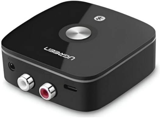 UGREEN Wireless Bluetooth Audio Receiver 5.1 With Hi-Res Audio, 3.5mm and RCA L/R Stereo Audio Output, aptX HD Support, 10m Max Range, 20Hz-20kHz, Micro USB Charging Port, Black | 40759 - Image 1