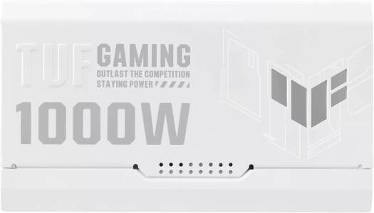 ASUS TUF Gaming 1000W 80Plus Gold Fully Modular Power Supply, ATX 3.0 Compatible 80+ Gold Certified, Military-grade, Dual Ball Bearing, Axial-tech Fan, PCB Coating, White | 90YE00S5-B0NA00 thumbnail 2