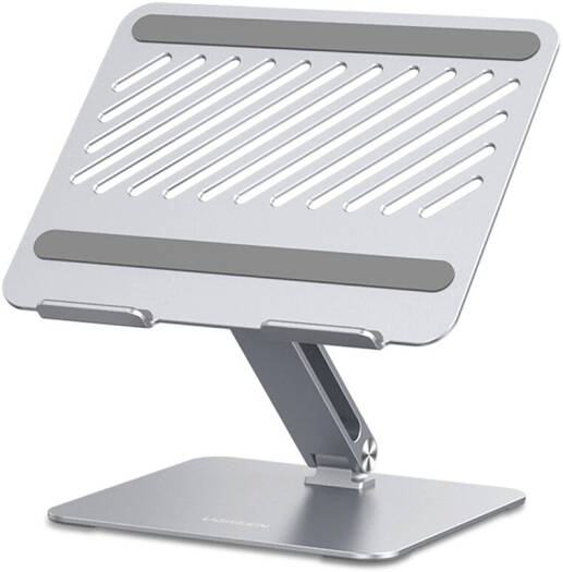 UGREEN Adjustable Aluminum Stand, Up to 17.3" Size Compatible, Dual Axis Design, Height & Angle Adjustable, Full Aluminum Alloy Material, Silver | 40291 - Image 1
