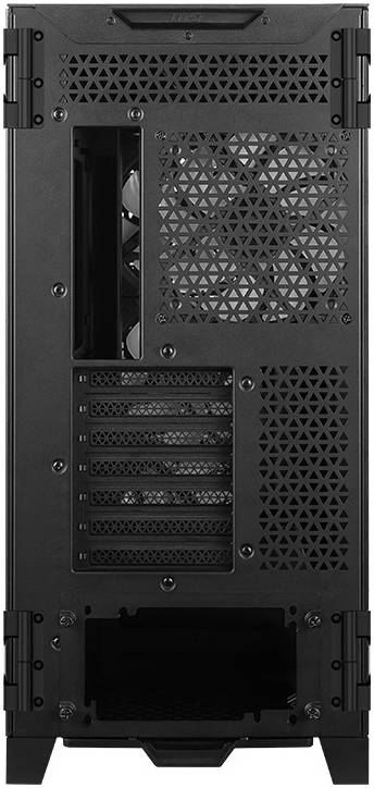 MSI MEG PROSPECT 700R Mid-Tower Gaming PC Case, 4.3" Touch Panel Display, Tempered Glass Side Panel, Vertical GPU Mount, 4x ARGB 120mm Fan, Up to 360mm Radiator, Cable Mgt, Black | 306-7G15R21-W57 thumbnail 5