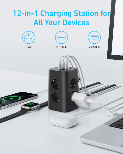 ANKER 12 IN 1 MULTI DEVICE POWER STRIP thumbnail 3