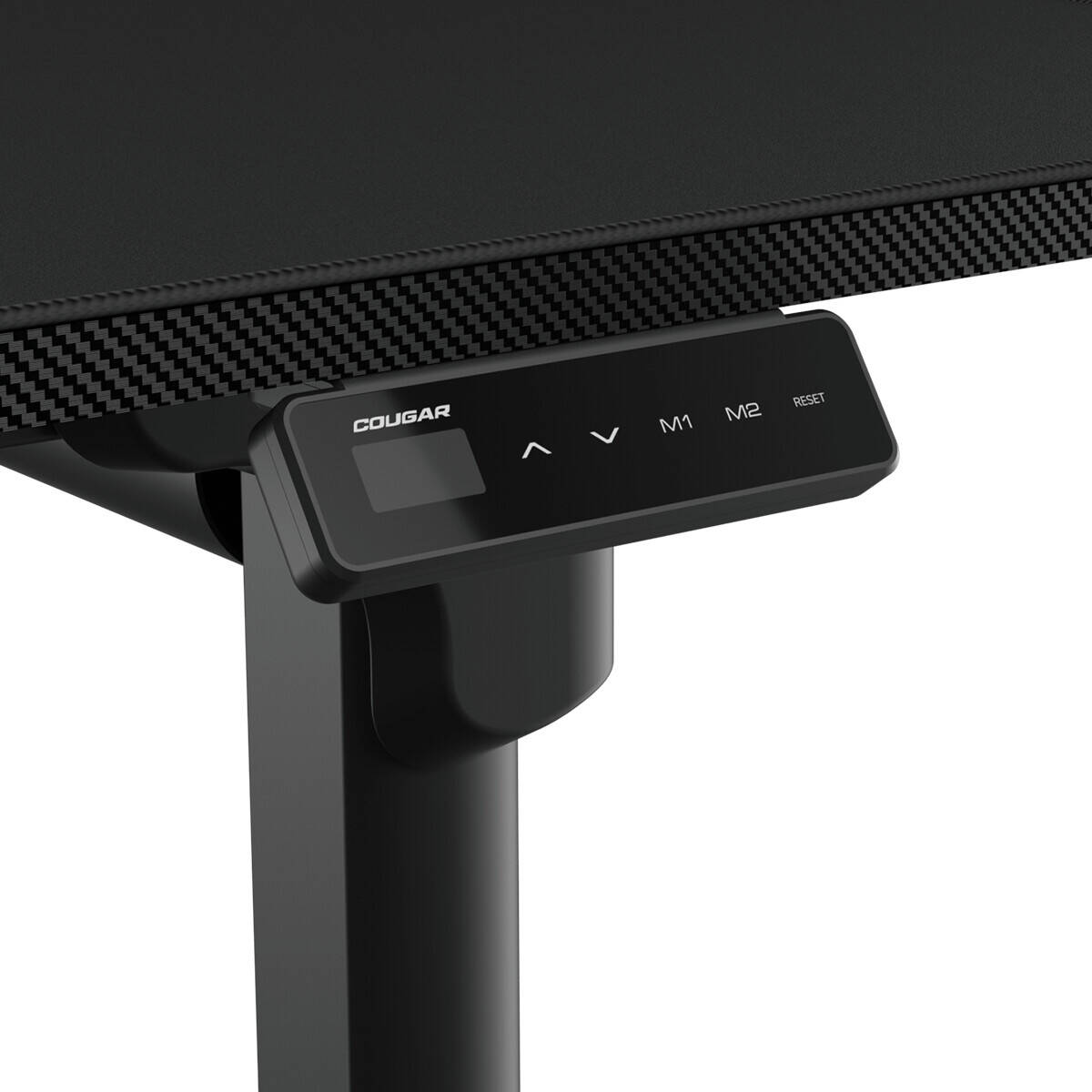 Cougar E-GRAV 180 Gaming Desk, 1800 x 800 mm Desk Dimension, 730~1180 mm Height Adjustable, Full Desk Mouse Pad, Cable Tray for Easy Management, Headset Hook, Black | 3MGRV5WB.0001 thumbnail 4