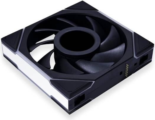 Lian Li Uni Fan TL 120 Case Fan, 1.6" LCD, 120mm Fan Size, 1900 RPM Fan Speed, 62 CFM Airflow, PA66 / PBT Materials, Fluid Dynamic Bearing, Single Pack, Black | G99.12TLLCD1B.00 thumbnail 3