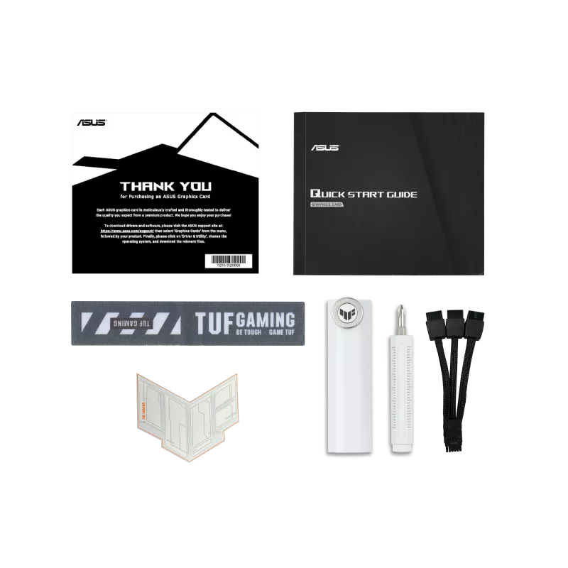 ASUS TUF Gaming GeForce RTX 5070 Ti 16GB GDDR7 White OC Edition Graphics Card, 8960 Cuda Core, 2588MHz Engine Clock, 1x 16-pin, 3.125 Slot, PCI Express 5.0 | 90YV0MD3-M0NA00 thumbnail 10