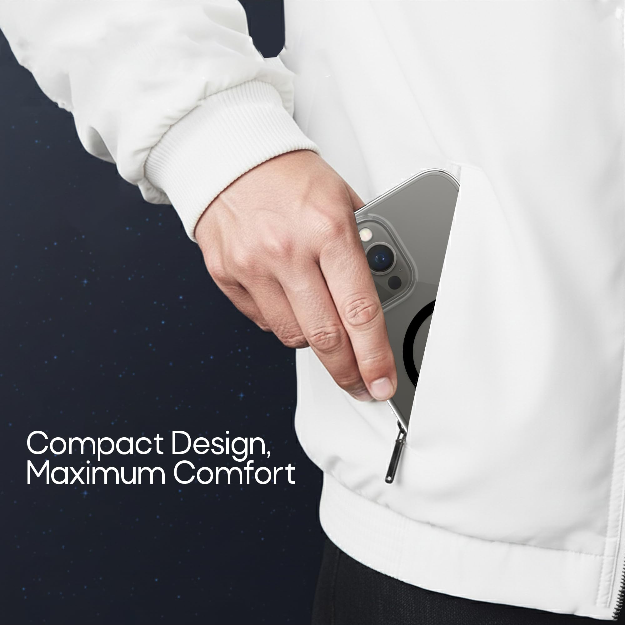 AZTECH Hybrid Magnetic Case with Compatible with MagSafe, Compatible with iPhone 13 Pro Max Case, Military-Grade Protection, Scratch-Resistant Back, Classic Series, Frosted Black thumbnail 2