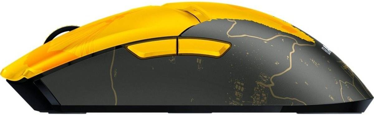 Razer Viper V2 Pro HyperSpeed Wireless Gaming Mouse, PUBG Battleground Edition, 59g Ultra Lightweight, Optical Switches, Gen-3-30K DPI Optical Sensor, 80H Battery, Black - Yellow | RZ01-04390600-R3M1 thumbnail 3