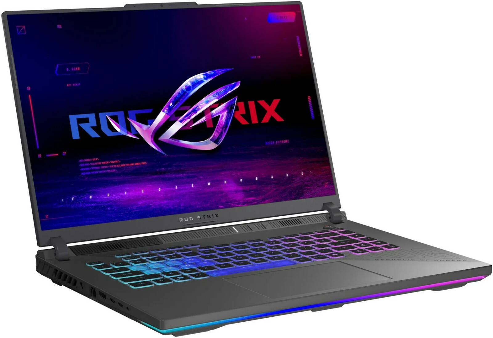 ASUS ROG Strix G16 Gaming Laptop, 16" FHD 165Hz Display, AMD Ryzen 9 8940HX Processor, 16GB RAM, 1TB SSD, GeForce RTX 5070 8 GB, English Keyboard, Windows 11, Gray | 90NR0L67-M004S0 thumbnail 5