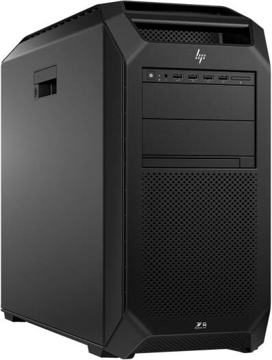 HP Z8 G5 Workstation Desktop Computer, 2x Intel Xeon Silver 4410Y, 128GB RAM, 1TB SSD, NVIDIA RTX A5000 24GB Graphics, USB 320 Keyboard & 320M Mouse, Windows 11 Pro, Black | Z8-G5 thumbnail 3