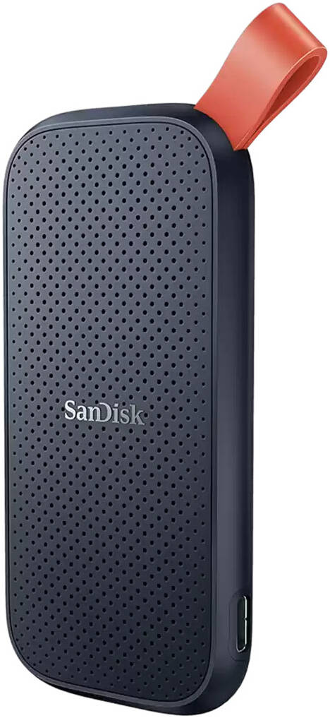 SanDisk Portable SSD, 2TB Capacity, USB-C 3.2 Gen 2 Interface, Up to 800 MB/s Transfer Speed, Integrated Rubber Hook, Drop Resistant Up to 2 Meter, Black Orange | SDSSDE30-2TB-G26 thumbnail 3