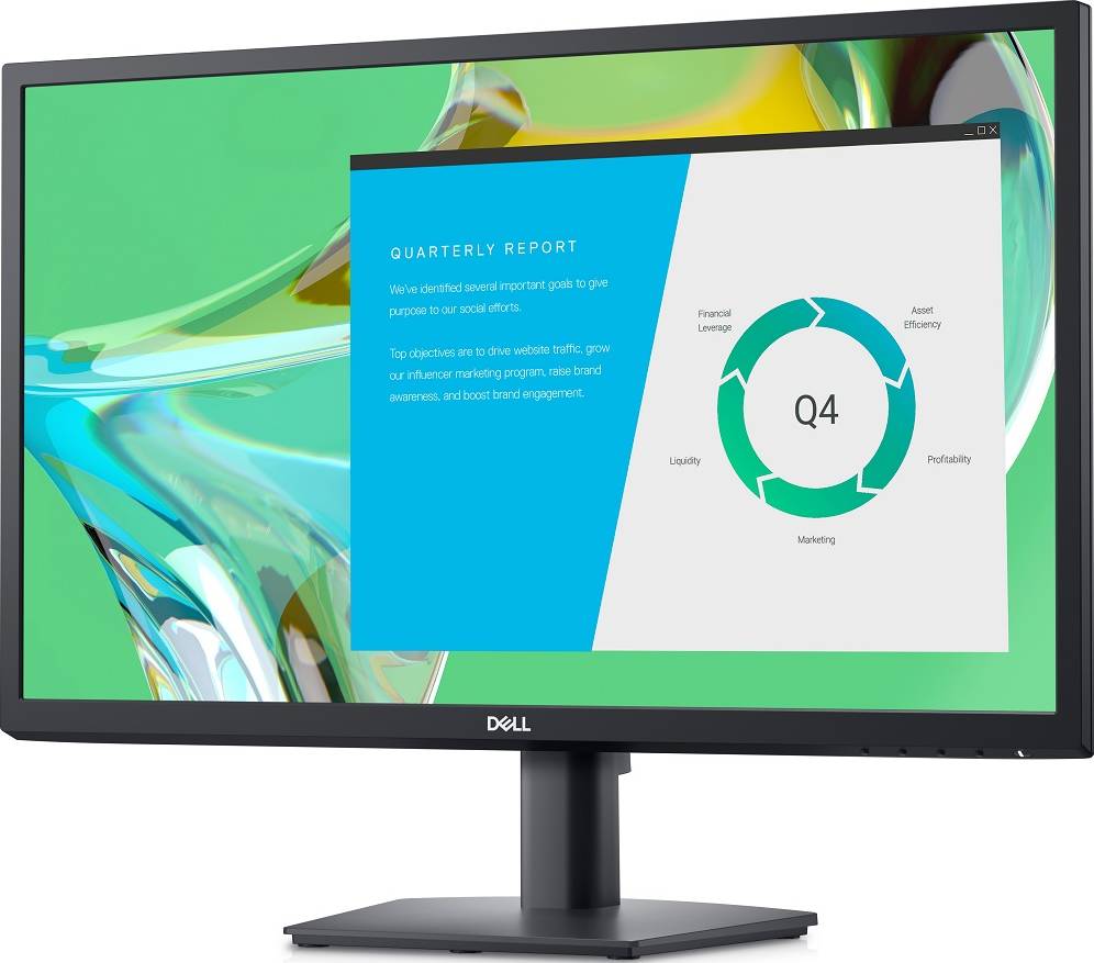 Dell E2422HN 24" Full HD IPS Monitor, 1920x 1080 Resolution, 60 Hz Refresh Rate, 8ms Response Time - Normal, 16 9 Aspect Ratio, Anti Glare, LED Backlit, VGA, HDMI, Black | E2422HN - Image 1