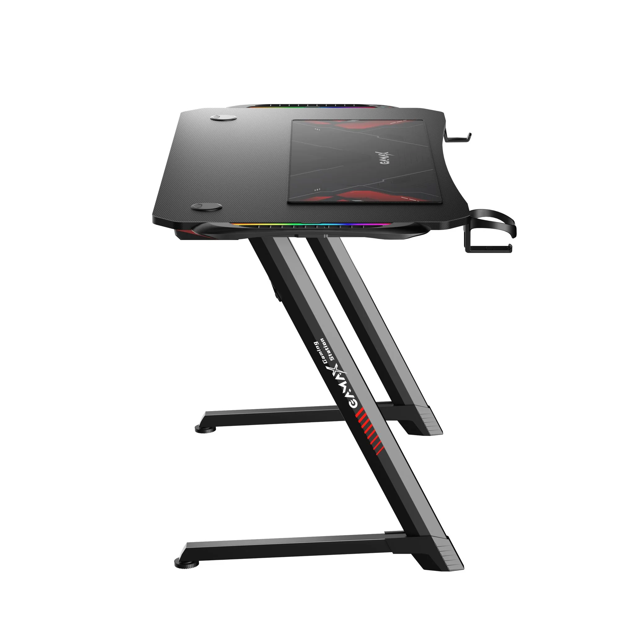 GAMAX TD-03 CARBON FIBER GAMING TABLE 100*60*75CM WITH RGB LIGHT & MOUSEPAD thumbnail 4