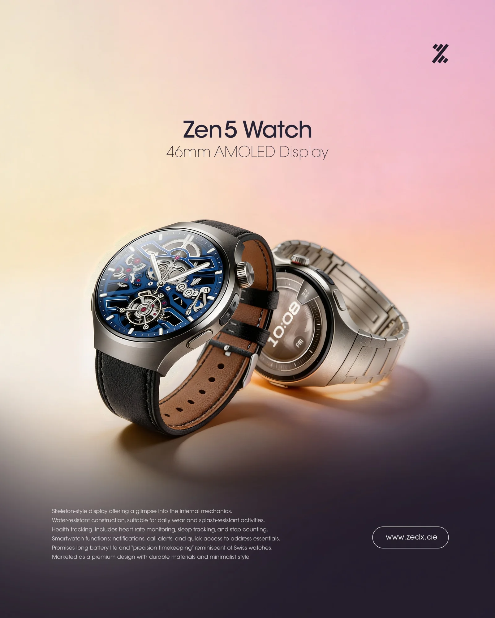 ZEDX ZEN5 ROUND WATCH thumbnail 2