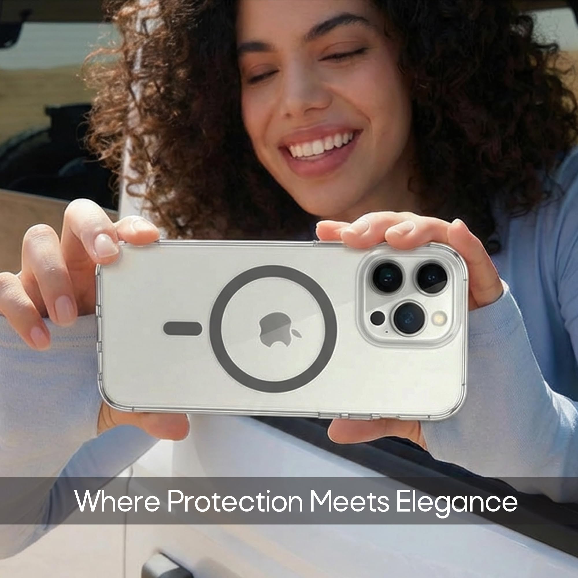 AZTECH iPhone 16 Pro Case MagSafe (MagU), Revolutionary iCrystal Tech Clear Cover, MIL-Grade Protection, Anti-Scratch, Camera Protective, Magnetic Ultra Slim iPhone 16 Pro 6.3 inch Accessories thumbnail 3