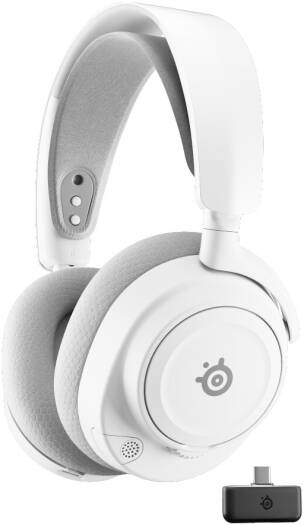 SteelSeries Arctis Nova 7 Gen 2 Wireless Gaming Headphones, Neodymium Magnetic Drivers, 360° Spatial Audio, Noise Rejecting Mic, 50h Battery Life, White | 61731 - Image 1