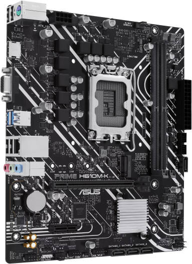 ASUS Prime H610M-K Micro-ATX LGA 1700 Motherboard, Intel H610 Chipset, 2x DIMM DDR5 Slot, 96GB Max Memory, 1x M 2 Slots, 1x PCIe 4 0 x16 Slot, Realtek 1Gb Ethernet 90MB1GA0-M0EAY0 thumbnail 3