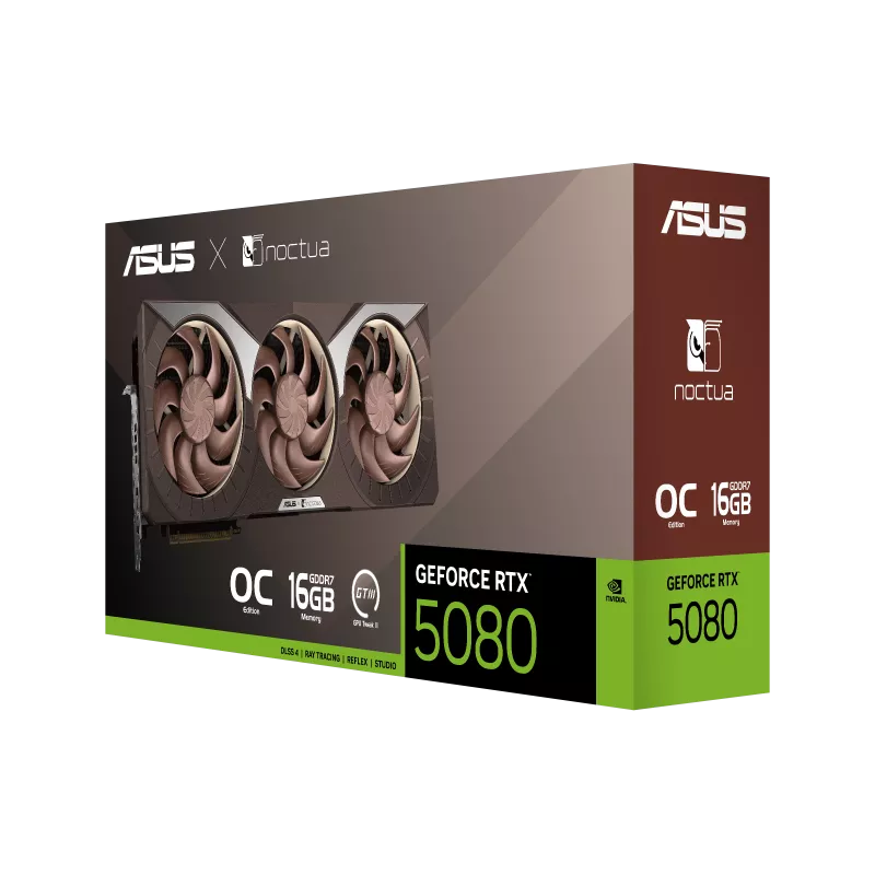 ASUS GeForce RTX 5080 16GB GDDR7 Noctua OC Edition Gaming Graphics Card | 90YV0M32-M0NA00 thumbnail 11