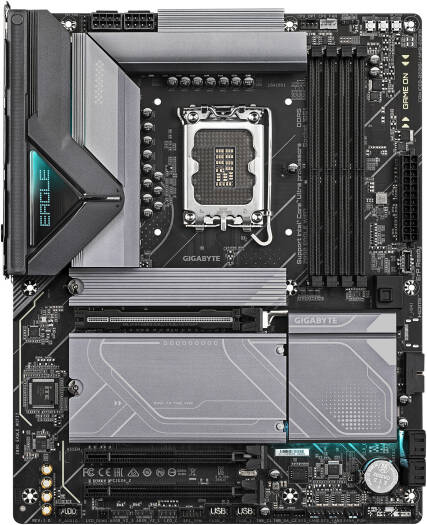 GIGABYTE Z890 Eagle Wi-Fi 7 LGA 1851 ATX Motherboard, Intel Z890 Chipset, 4x DDR5 DIMM Slots, Up to 256GB Max Memory, Wi-Fi 7 & BT 5.4, 1x PCIe 5.0 x16, 4x M.2 Slots | Z890-EAGLE-WIFI7 thumbnail 2
