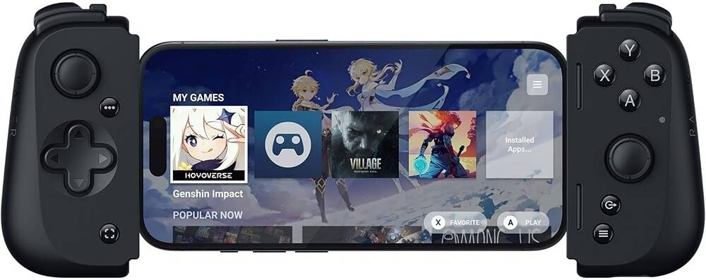 Razer Kishi V2 USB-C Mobile Gaming Controller, Console-Level Control, Tightly Fit Telescopic Bridge, Ultra Low Latency, Charging While Gaming, Compatible with iOS & Android, Black | RZ06-05110100-R3M1 - Image 1