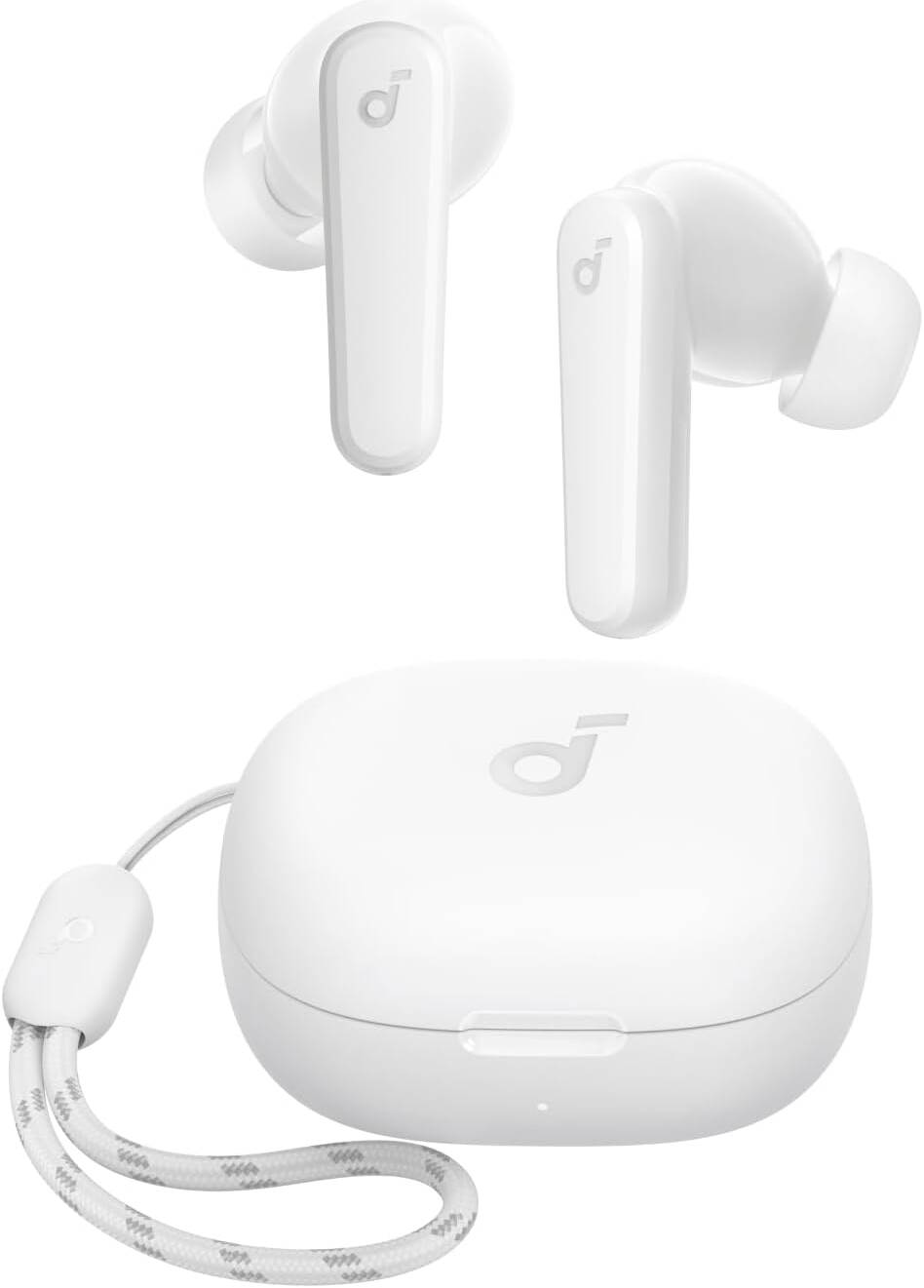 Anker Soundcore P20i Bluetooth Earphones, 10mm Drivers with Big Bass, Bluetooth 5.3 Connectivity, Tap to Control, 22 EQ Presets, Single Earbud Mode, IPX5 Rated Protection, White | A3949-White - Image 1