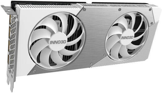 Inno3D GeForce RTX 5060 TWIN X2 OC 8GB Graphics Card, GDDR7 128-Bit Memory, 2280 MHz Base Clock, 28 Gbps Memory Clock, 3840 CUDA Cores, PCI Express Gen 5, White | N50602-08D7X-195070W thumbnail 2