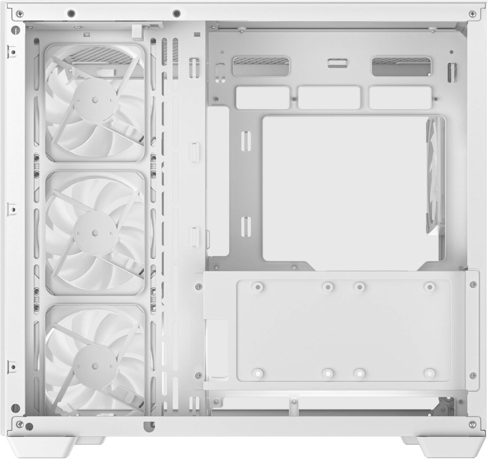 DeepCool CG530 4F ATX Computer Case, 4x 120mm Pre-Installed aRGB Fans, Up to 360mm Radiator & Up to 10x Max Fan Support, ABS + SPCC + Tempered Glass materials, White | R-CG530-WHADA4-G-1 thumbnail 7