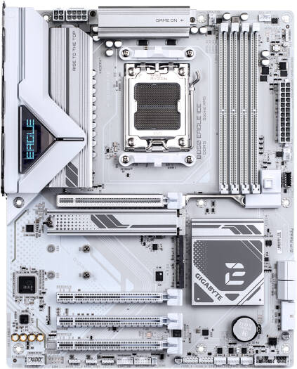 GIGABYTE B850 Eagle Ice ATX AM5 Motherboard, AMD B850 Chipset, 4x DDR5 DIMM Slots, Up to 256GB Max Memory, 1x PCIe 5.0 x16 with PCIe UD Slot & 3x M.2 Slots | B850-EAGLE-ICE thumbnail 2