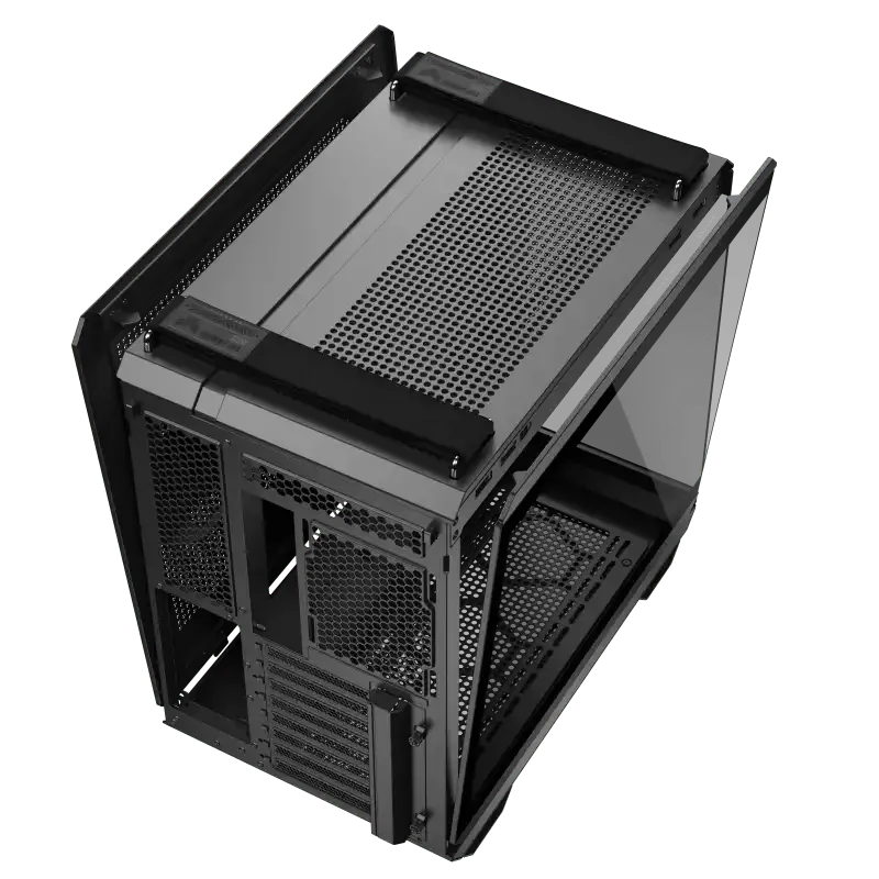 ASUS TUF Gaming GT502 Horizon TG ARGB Black Mid Tower ATX Case, Tempered Glass Panels, Dual-Chamber Layout, ARGB Fans, Supports 360mm Radiator, Optimized Airflow & Cable Management | 90DC0090-B19020 thumbnail 3