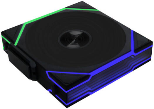 Lian-Li UNI FAN TL 120 Reverse Blade Wireless Case Fan, 120mm Fan Size, 2300 RPM Fan Speed, 83.4 CFM Fan Airflow, Fluid Dynamic Bearing Type, PBT & PA66 Material, Triple Pack, Black | 12RTL1W3B - Image 1