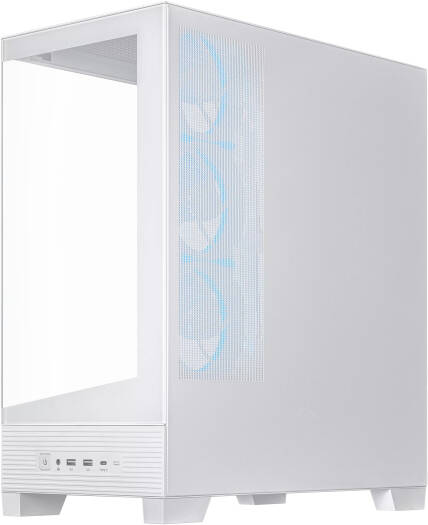 ASUS A31 PLUS Mid Tower ATX Computer Case, 4x 120mm ARGB Pre Installed Fans, Up to 360mm Radiator Support, 7 Expansion Slot, Cable Management, Tempered Glass Panel, White | 90DC00R3-B19000 thumbnail 8