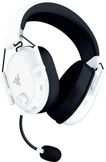 Razer BlackShark V2 HyperSpeed Gaming Headset, Customized Dynamic 50mm Driver, Advanced Passive Noise Isolation, Tri-Mode Connectivity, 2.4GHz / BT / Wired USB, White | RZ04-04960200-R3M1 thumbnail 6