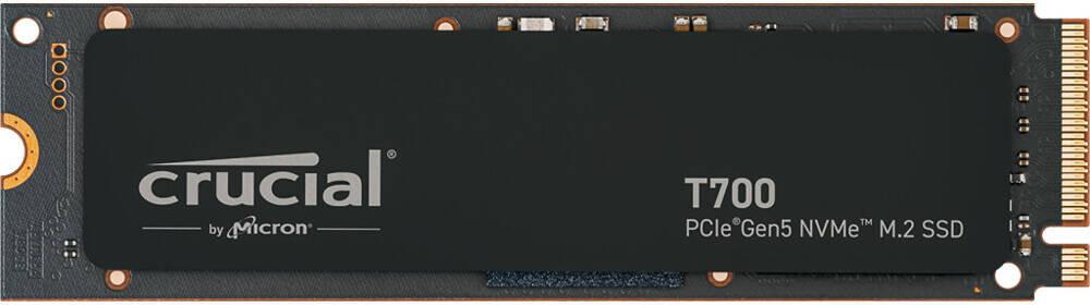 Crucial T700 2TB PCIe Gen5 NVMe M.2 Internal SSD, Up to 12400 MB/s Read & 11800 MB/s Write Speed's, 232-layer TLC NAND, Up to 1200TB Endurance, 1.5 Million Hours MTTF, Black | CT2000T700SSD3 - Image 1