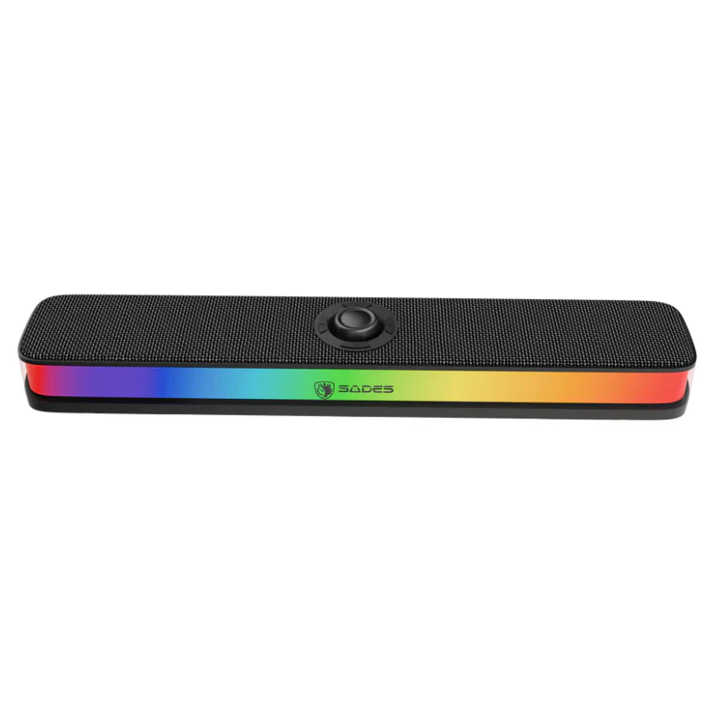 SADES POSEVOLT SA-SP01-B COMPACT DESKTOP SOUNDBAR - BLACK - Image 1