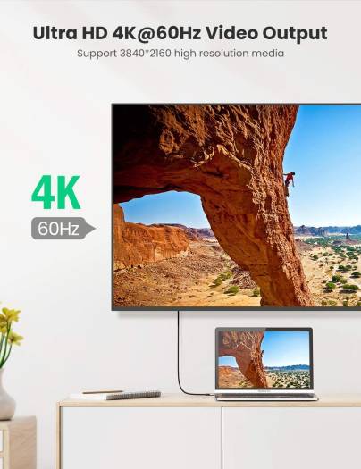 Ugreen USB-C to USB-C Braided Cable, 140W Power Delivery, 10Gbps Data Transfer, 4K Video Support, Compatible With Laptop / Monitor / Personal Computer / Tablet / Smartphone, 1 Meter Length | 80150 thumbnail 4