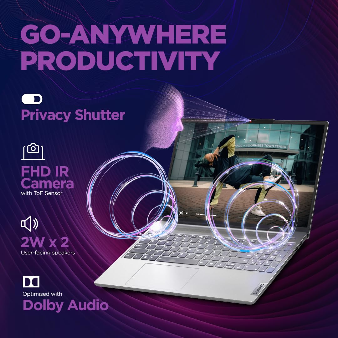 Lenovo Laptop IdeaPad Slim 5 U7-155H/16GB/512GBSSD/16" 2K/OLED/N-TCH/DOS/CLOUD-GREY/ARB thumbnail 7