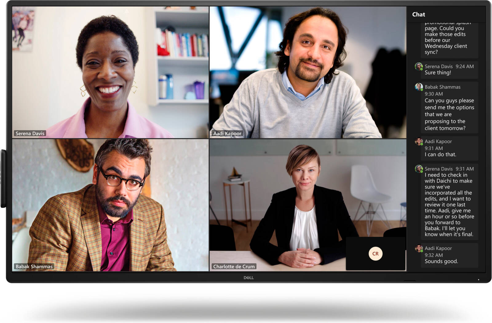 Dell P5525QC Conference Room Monitor, 55" IPS Display, 4K UHD Resolution, 60Hz Refresh Rate, 8ms (GtG) Response Time, 1.07b Color Display, Flicker-Free, Anti-Glare, Black | 210-BNTN - Image 1