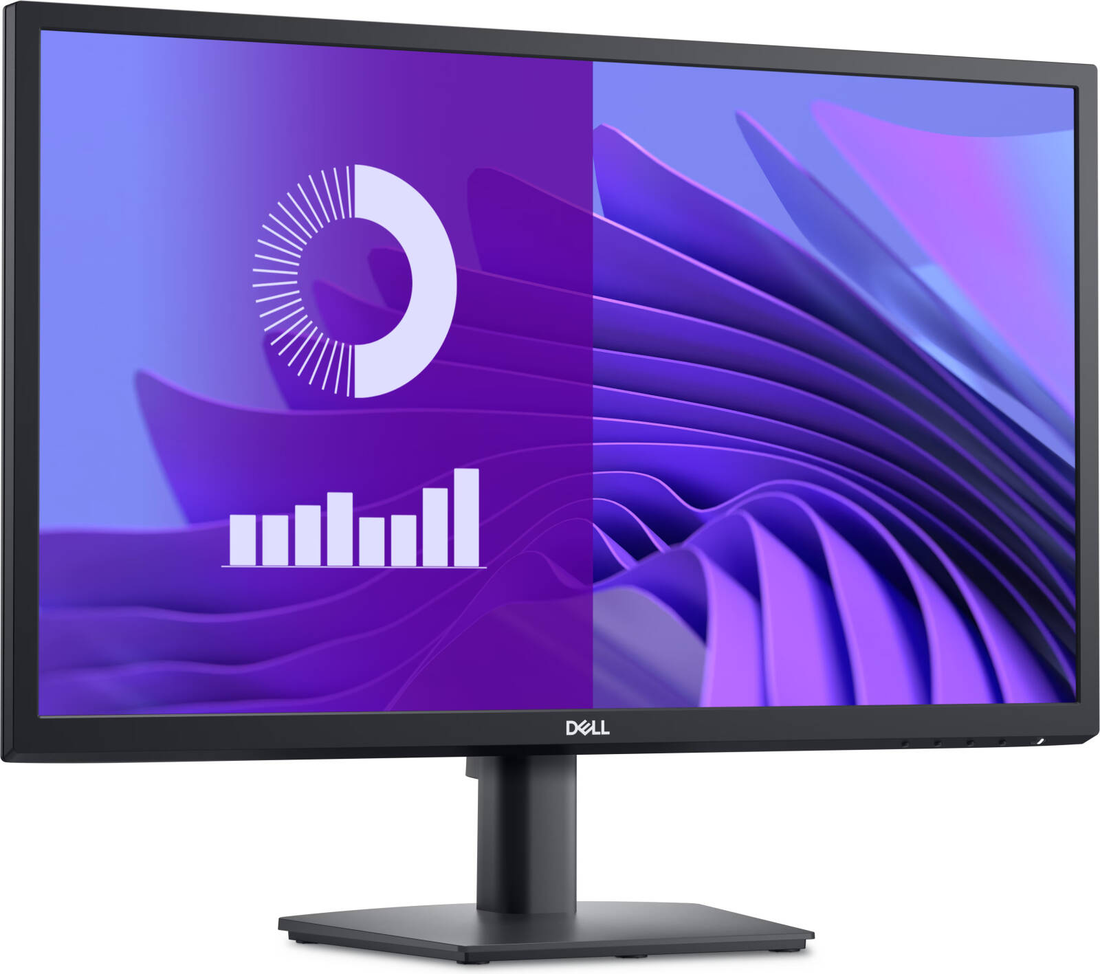 Dell E2425H Monitor, 24" Full HD Display, VA Panel Technology, 5ms GTG Response Time, 75 Hz Refresh Rate, Eye Comfort Technology, Narrow Bezel, Arsenic-Free Glass, Mercury-Free, Black | 210-BNHS thumbnail 2