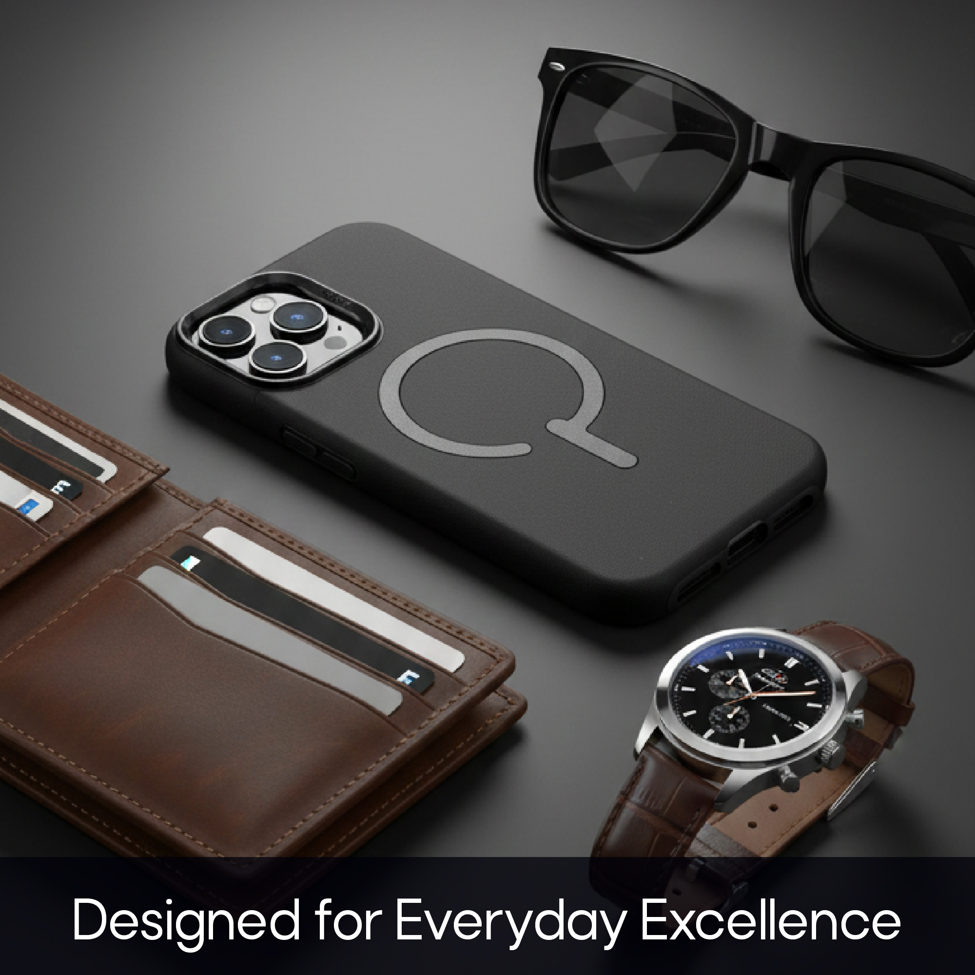 AZTECH Premium Leather Case 16 Pro Black thumbnail 3