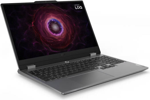 Lenovo LOQ 15ARP9 Gaming Laptop, 15.6" FHD IPS 144Hz Display, AMD Ryzen 5 7235HS, 16GB RAM, 512GB SSD, GeForce RTX 4050 6GB GPU, English White Backit K/B, Win 11, Luna Grey | 83JC00LYUS thumbnail 3