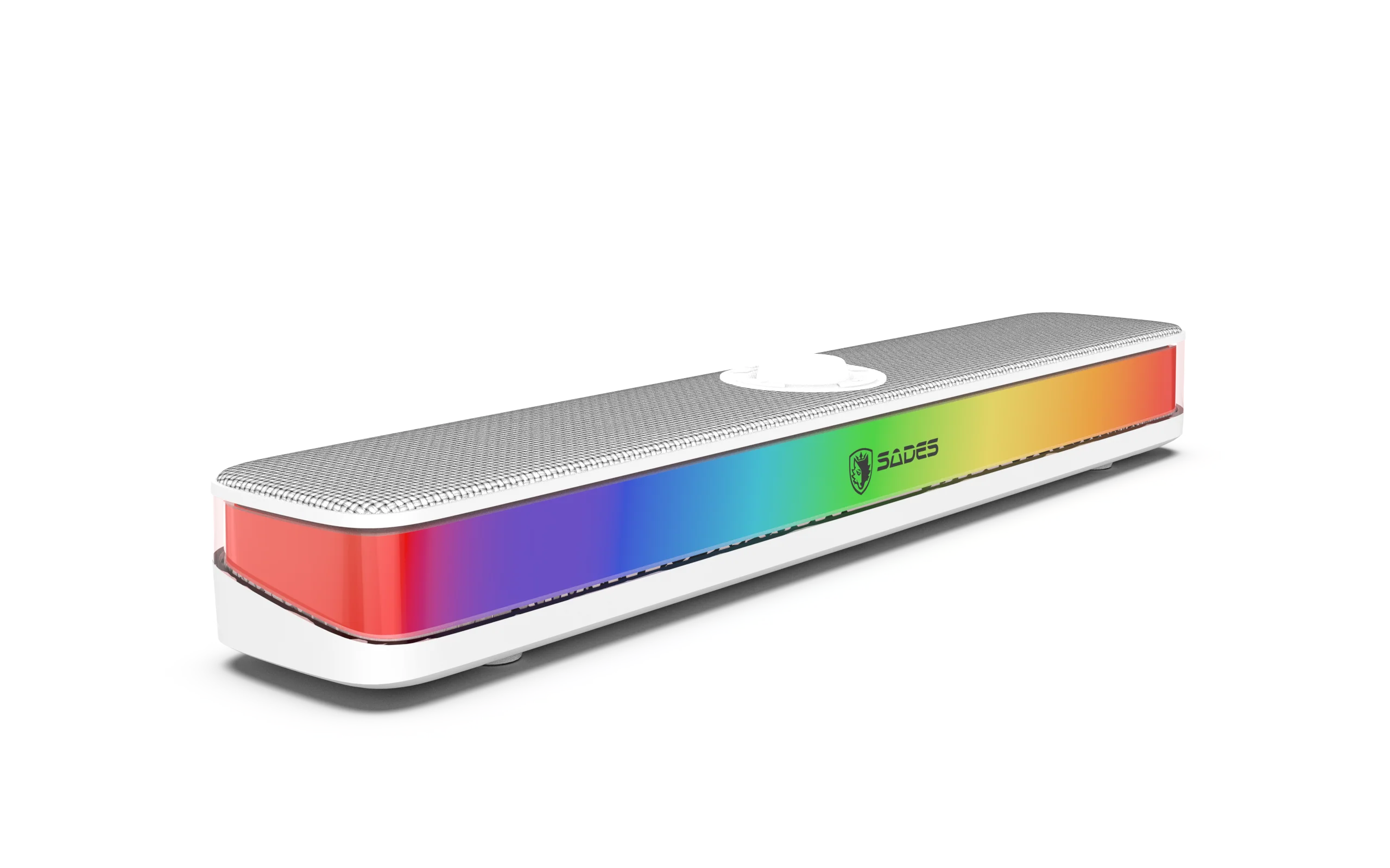 SADES POSEVOLT SA-SP01-W COMPACT DESKTOP SOUNDBAR - WHITE - Image 1