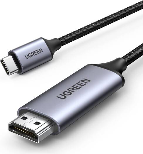 UGREEN USB C to HDMI Cable,USB 3.1 Type C to HDMI 4K 60Hz UHD Adapter, Compatible iPhone 15 Series,iPad 10/Pro/Air/Mini,Samsung Galaxy Series,MacBook Pro,Dell XPS,Huawei P60 Pro, 2 Meter | 50571 - Image 1