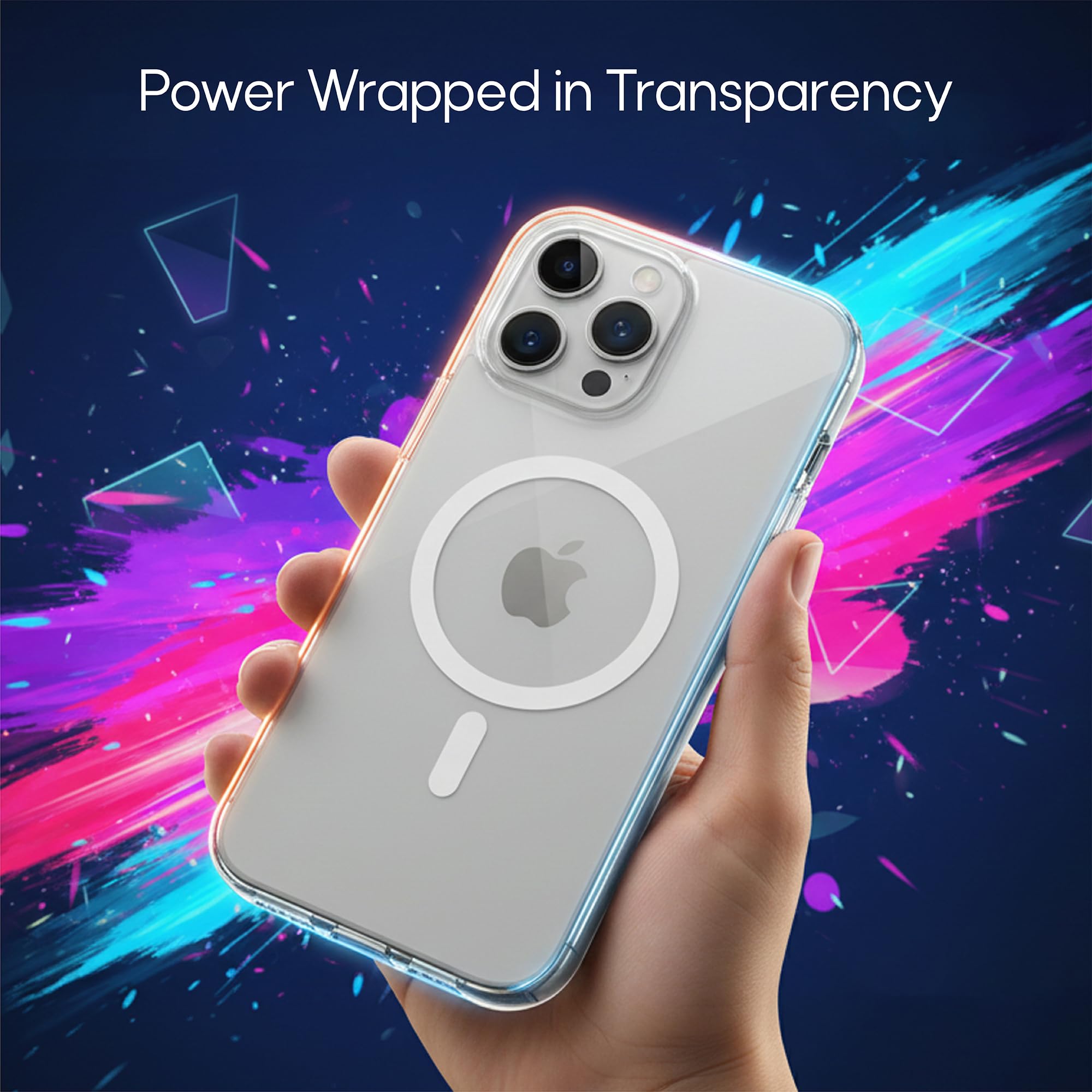 AZTECH for iPhone 14 Pro Case with MagSafe, [Strong Magnet] [Non-Yellowing] [Military Grade Protection] Magnetic Clear Slim Thin Bumper Phone Cover for Apple 14pro (Clear-Mag Safe) thumbnail 7