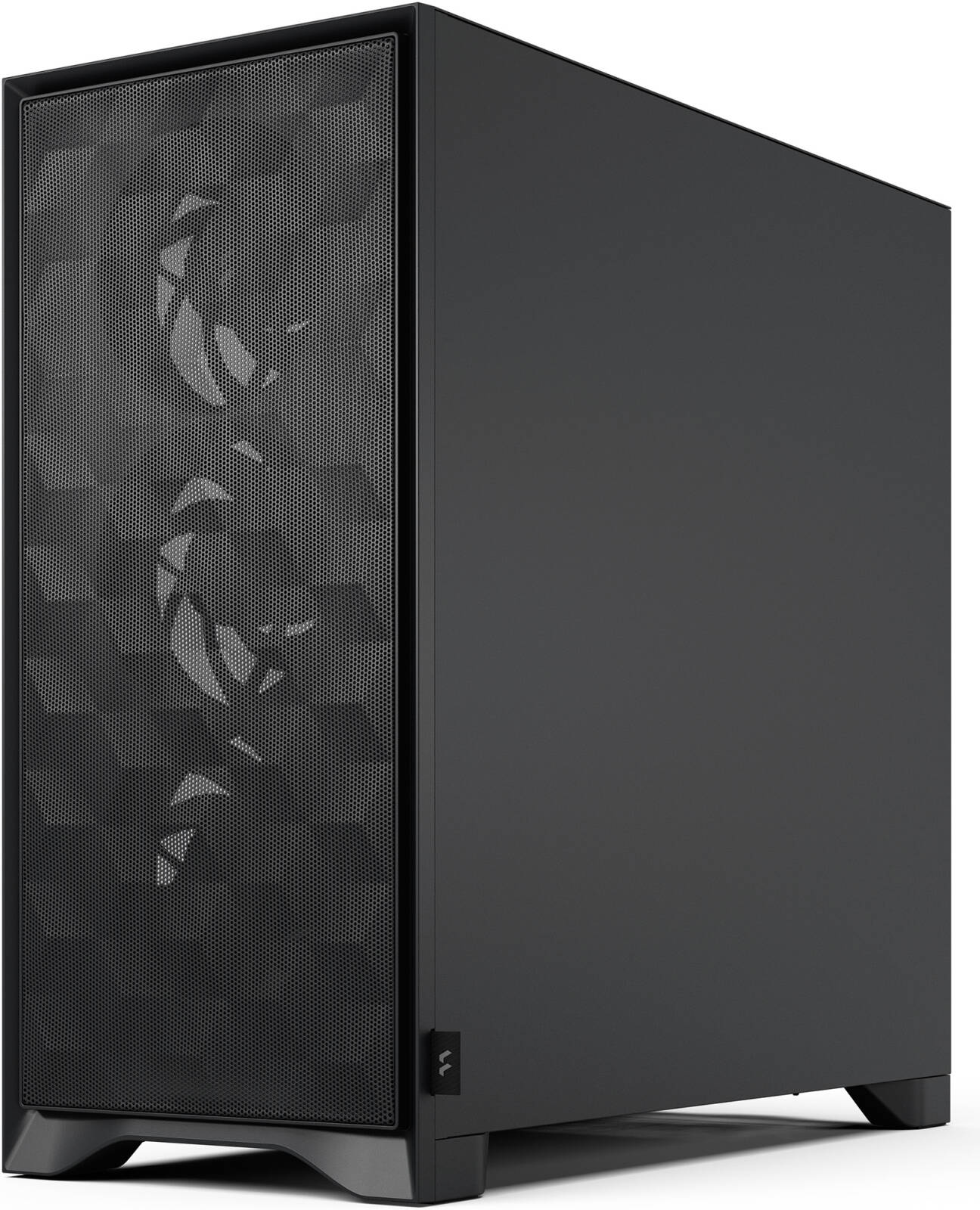Fractal Pop 2 Air Computer Case, Tempered Glass, 3x Aspect 12X Pre-Installed Fan, Up to 360mm Radiator & 7x 120mm Fan Support, Fine Cubic-Pattern Mesh, Black | FD-C-POA2A-02 thumbnail 3