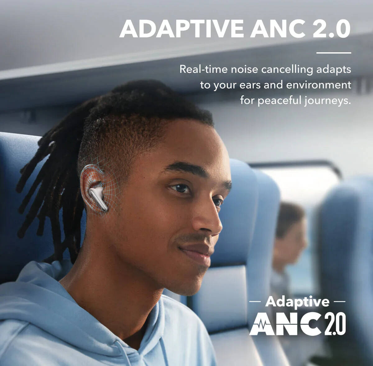 Soundcore by Anker Liberty 4 NC True-Wireless Noise Cancelling Earbuds, 98.5% Noise Reduction to Ears and Environment, Hi-Res Sound, 50H Battery, Wireless Charging, Bluetooth 5.3, White | A3947 thumbnail 4